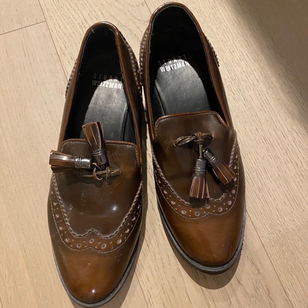 Stuart Weitzman Tassels Oxford loafers 37